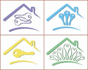 Logos of cottages.