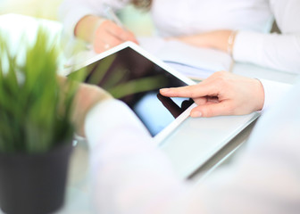 Fototapeta premium Business adviser analyzing financial figures 