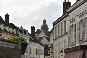 Fototapeta premium Vue de la Collégiale Saint Quiriace, Provins, France