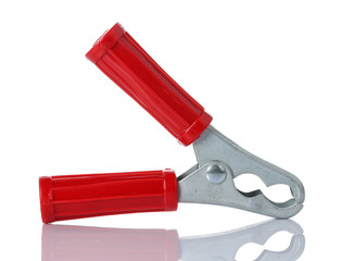 terminals wire Isolated on white background