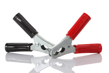 terminals wire Isolated on white background