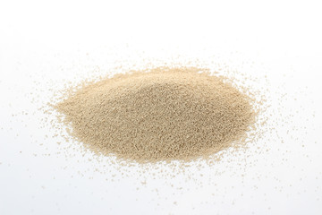 Dry Yeast isolated on white