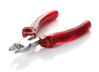 Pliers in white background.