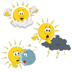 Cartoon sun