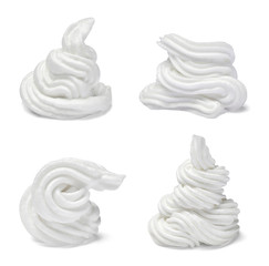 whipped cream sweet food white