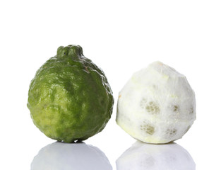 Bergamot isolated white background