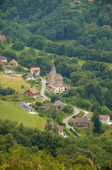 Fototapeta na wymiar Village de montagne (Belledonne / Isère)