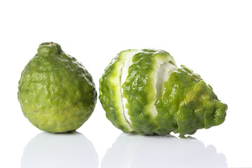 Bergamot isolated white background
