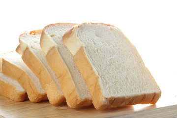 wheaten bread isolated on white background