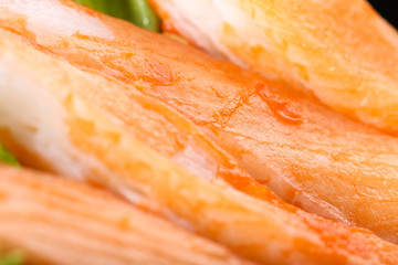 Close up Crab Stick
