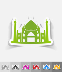 realistic design element. arabic palace