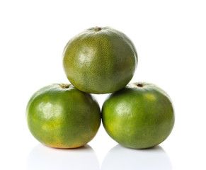 Tangerine isolated on white background