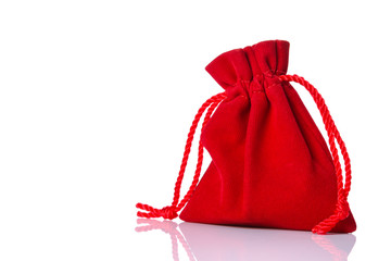 Red bag Isolated on white
