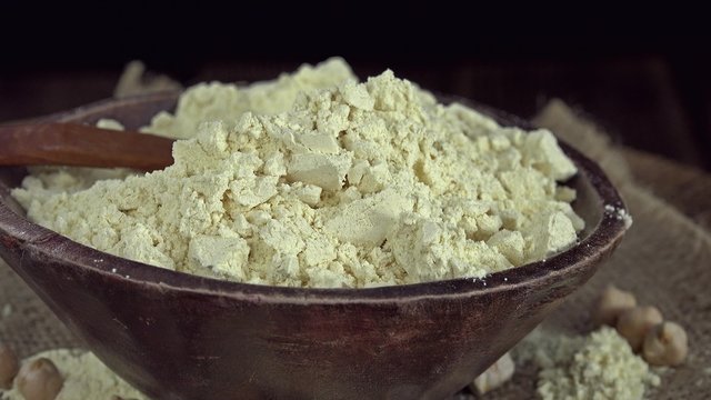 Chick Pea Flour (not seamless loopable 4K UHD footage)