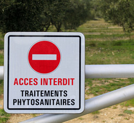 pesticides panneau danger expérience interdit 