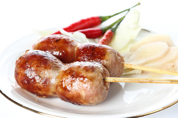 Thai style Grilled sausages