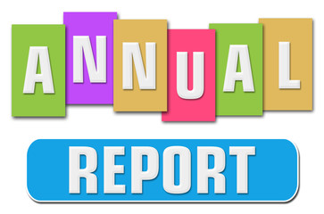 Annual Report Colorful Stripes 