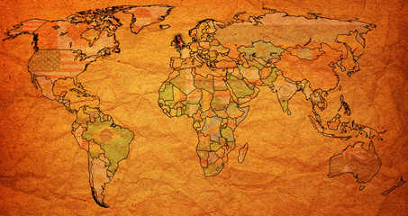 united kingdom territory on world map