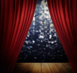 Empty stage before performance