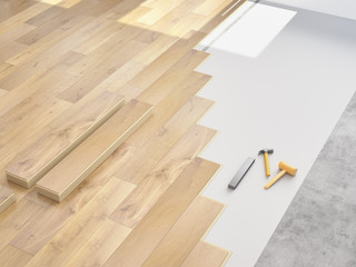 parkett, laminat verlegung