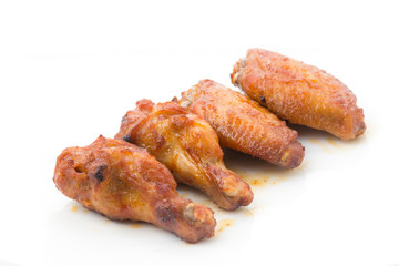 Chicken wings with barbeque sauce
