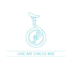 Line Art Circus Bike