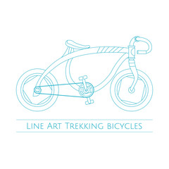 Line Art Trekking Bicycles One