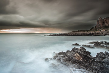 Cloudy day San Vito Lo Capo baia, Sicilia