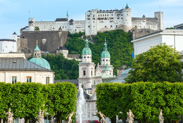 Fototapeta na wymiar Salzburg summer view, Austria