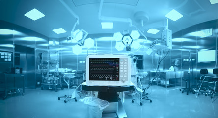 Innovative technology in a modern hospital operating room - Powered by Adobe