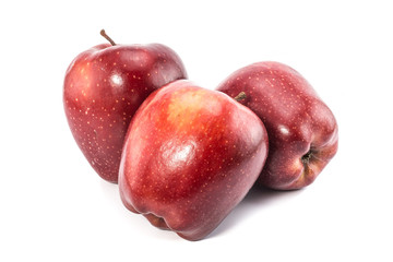 Apple lying isolated on white