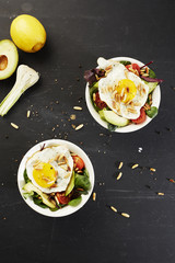 Fried egg salad