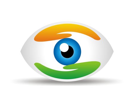 eye look logo image vector