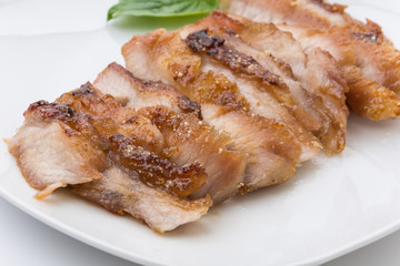 Charcoal-boiled pork neck