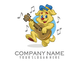 cat playing the guitar