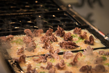takoyaki at a food stall