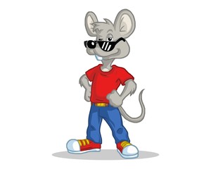 rat mouse character image vector