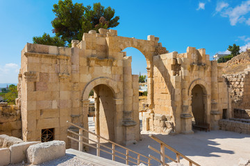 Obraz premium Ancient Jerash Jordan south gate