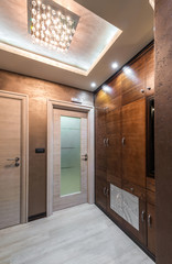 anteroom interior wooden wardrobe