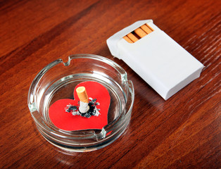 Cigarette with the Heart Shape