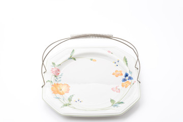 Isolated platter of assorted fruit