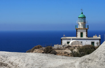 Fototapeta na wymiar A lighthouse with a sea view