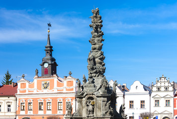 Fototapeta na wymiar Ressel''s Square, Chrudim, Czech Republic