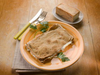 focaccia stuffed with taleggio cheese