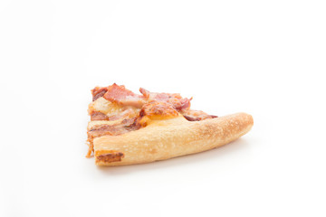 hawaiian pizza isolated on white background