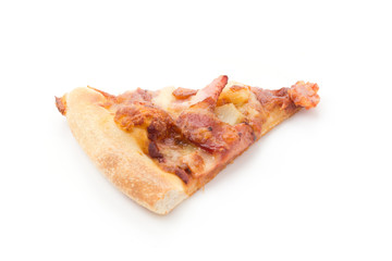 hawaiian pizza isolated on white background