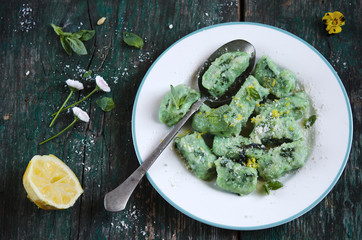 Basil gnocchi 