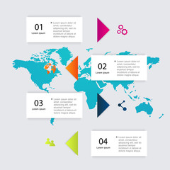Vector colorful info graphics for your business presentations.