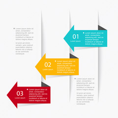 Vector colorful info graphics for your business presentations.