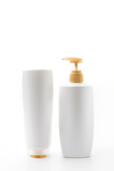 Gel, Foam Or Liquid Soap Plastic Bottle White.